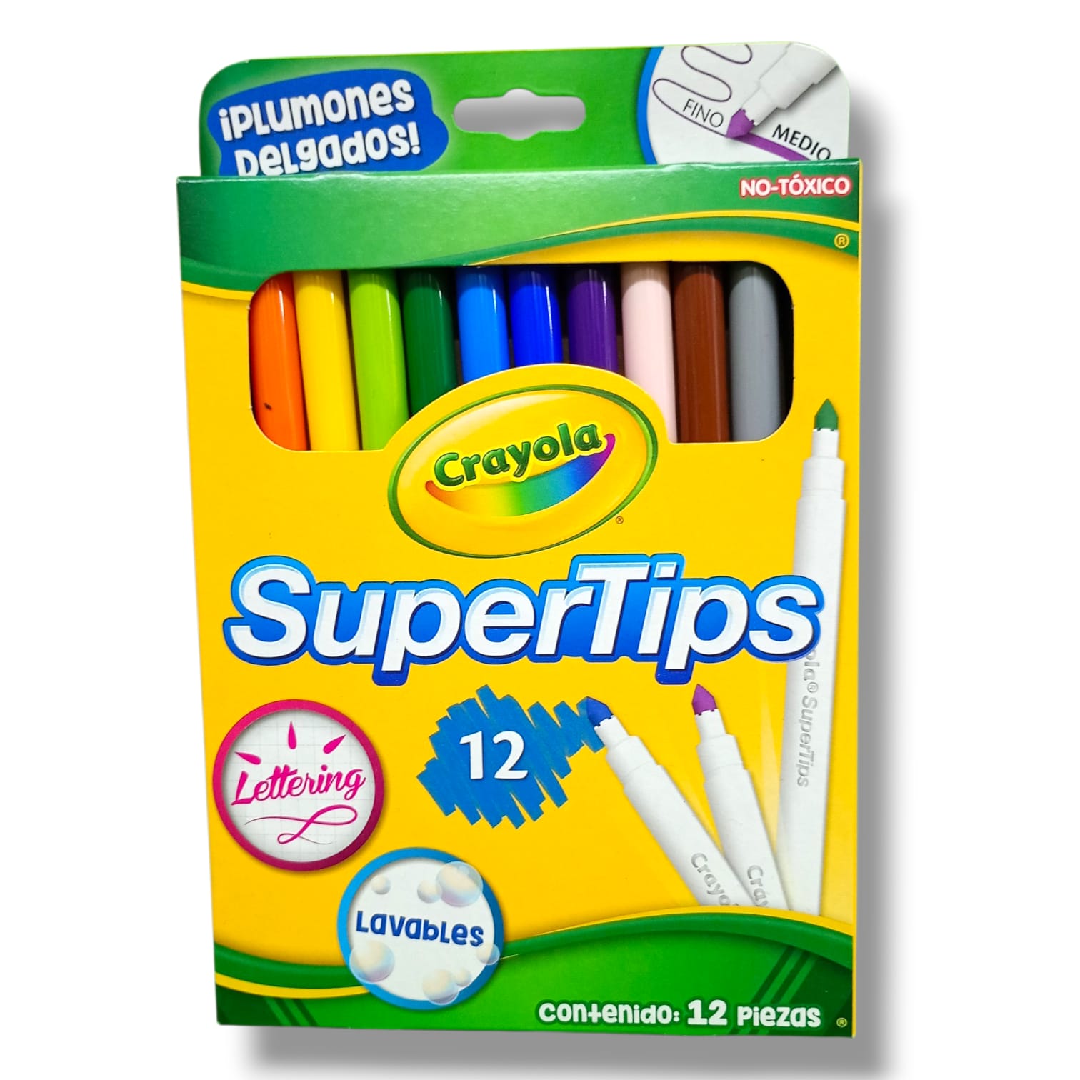 PINCELIN CRAYOLA SUPERTIPS C/12